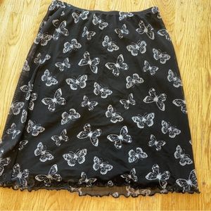 Hollister XXS ultra high rise mesh mini skirt